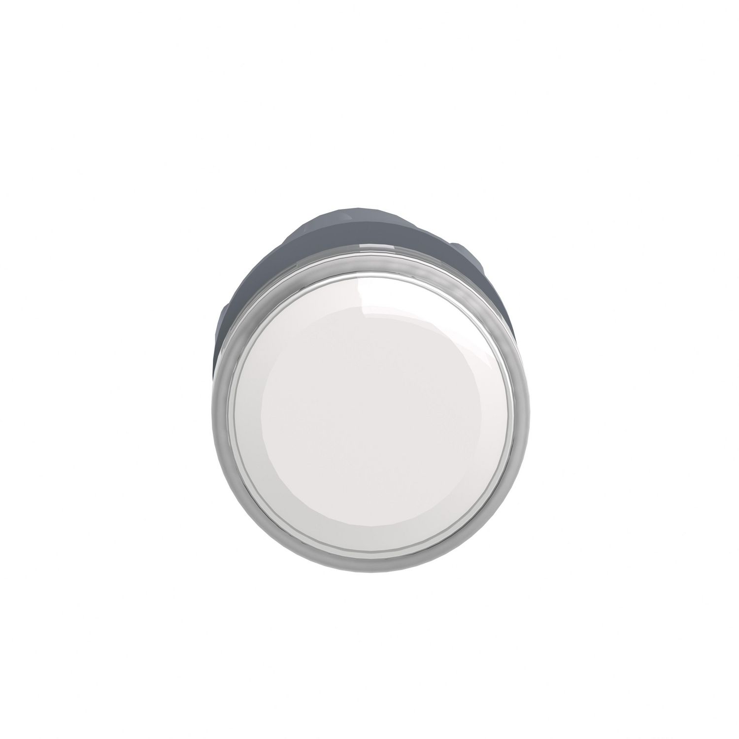 Picture of Monolithic pilot light, Easy Harmony XA2, plastic, white, 22mm, integral LED, screw clamp terminals, 220…230V AC, anti interference