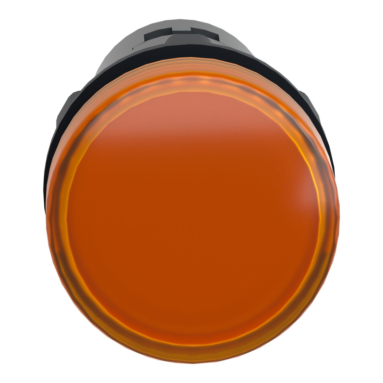 Picture of Monolithic pilot light, Easy Harmony XA2, plastic, amber, 22mm, integral LED, screw clamp terminals, 220…230V AC, anti interference