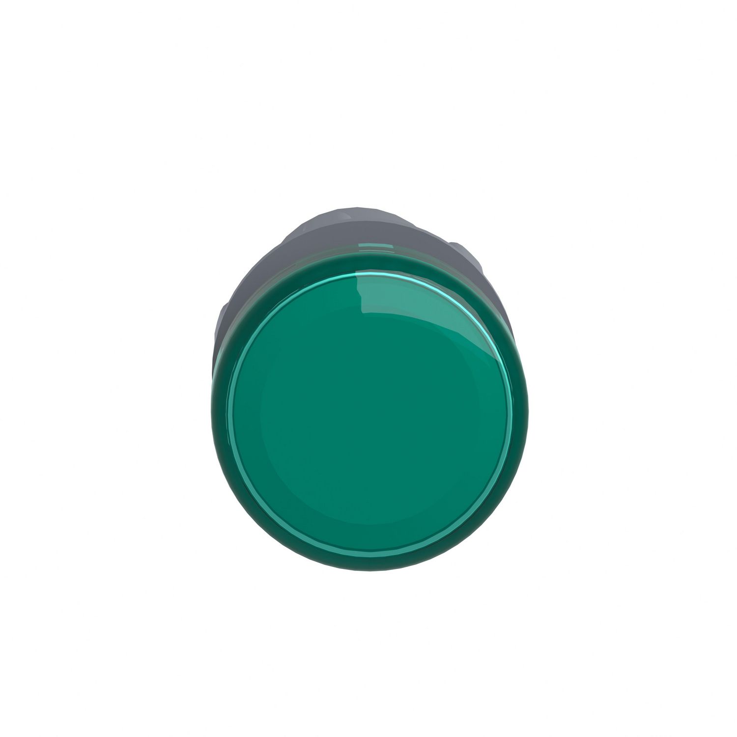 Picture of Monolithic pilot light, Easy Harmony XA2, plastic, green, 22mm, integral LED, screw clamp terminals, 220V DC
