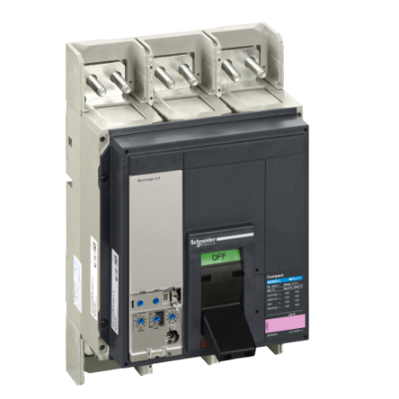 Picture of Circuit breaker, ComPact NS800L, 150kA/415VAC, Micrologic 5.0 trip unit, 800A, fixed, 3 poles 3d