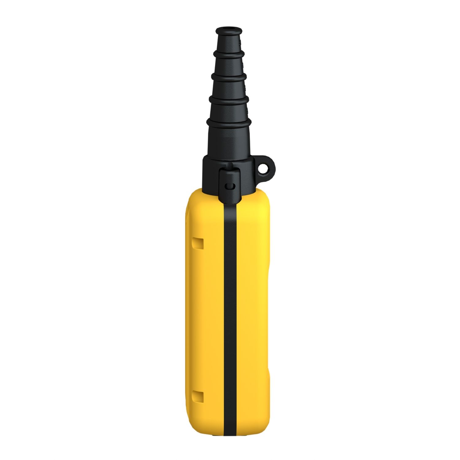 Picture of Empty pendant control station, Harmony XAC, plastic, yellow, 2 cut outs