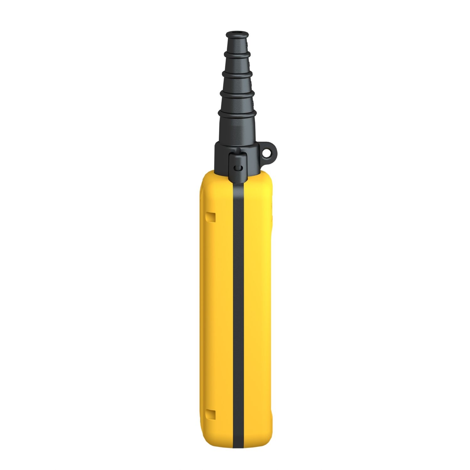 Picture of Empty pendant control station, Harmony XAC, plastic, yellow, 5 cut outs