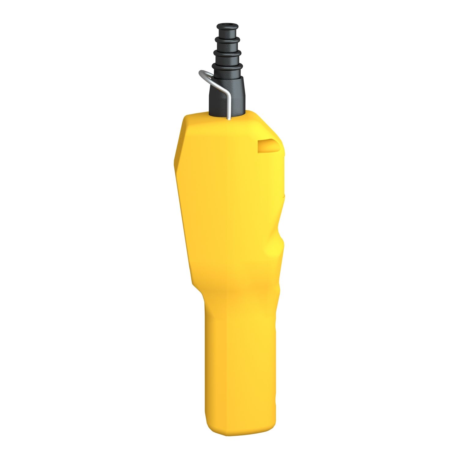 Picture of Pendant control station, Harmony XAC, plastic, yellow, pistol grip, 2 push buttons with NO+NC