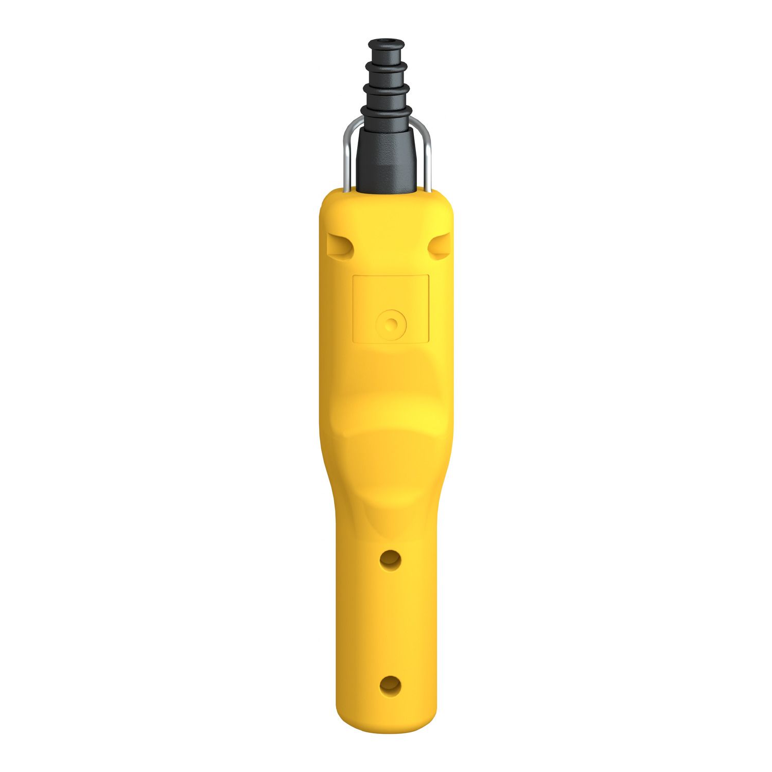 Picture of Pendant control station, Harmony XAC, plastic, yellow, pistol grip, 2 booted push buttons with NO+NC