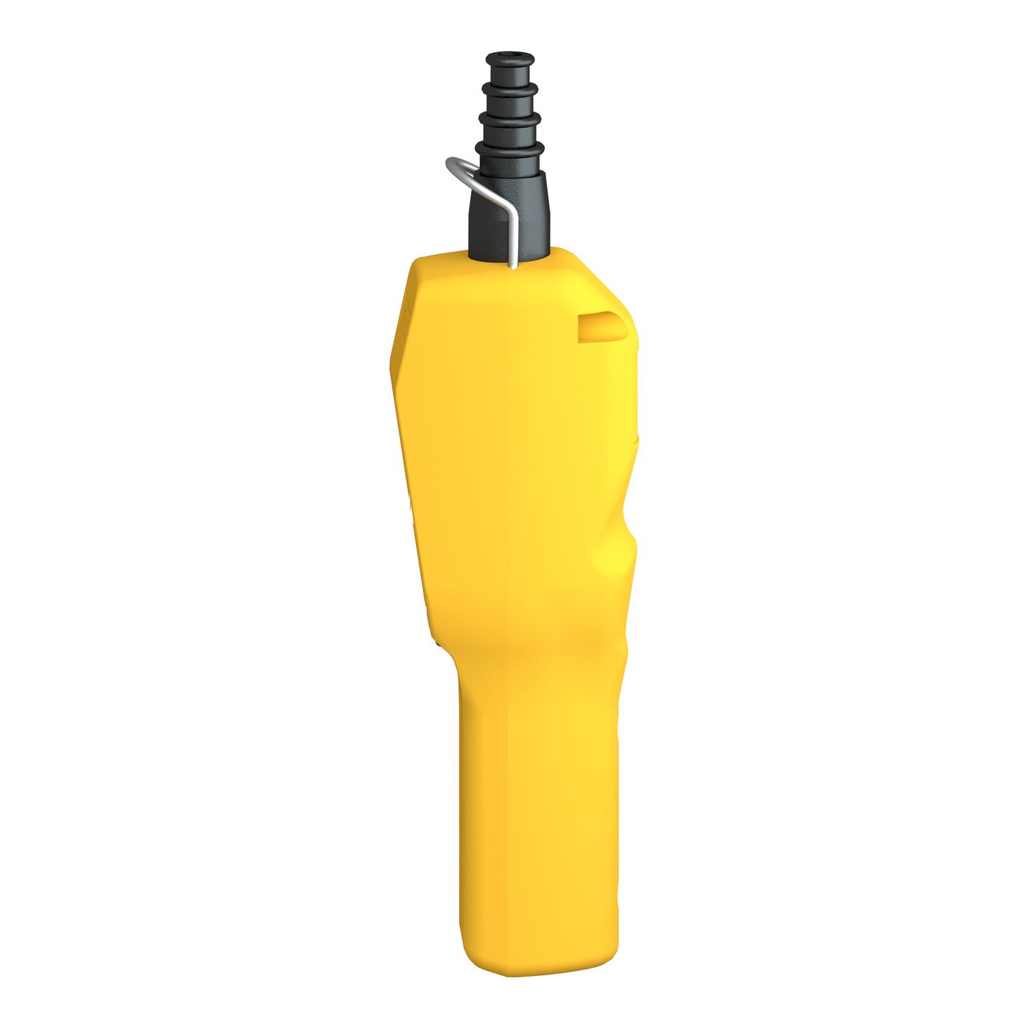 Picture of Pendant control station, Harmony XAC, plastic, yellow, pistol grip, 2 booted push buttons with NO+NC