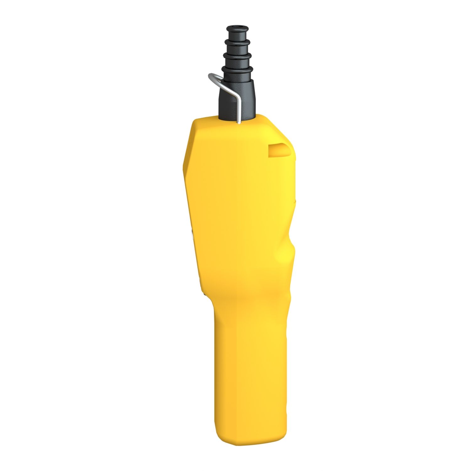 Picture of Pendant control station, Harmony XAC, plastic, yellow, pistol grip, 2 booted push buttons with 2NO