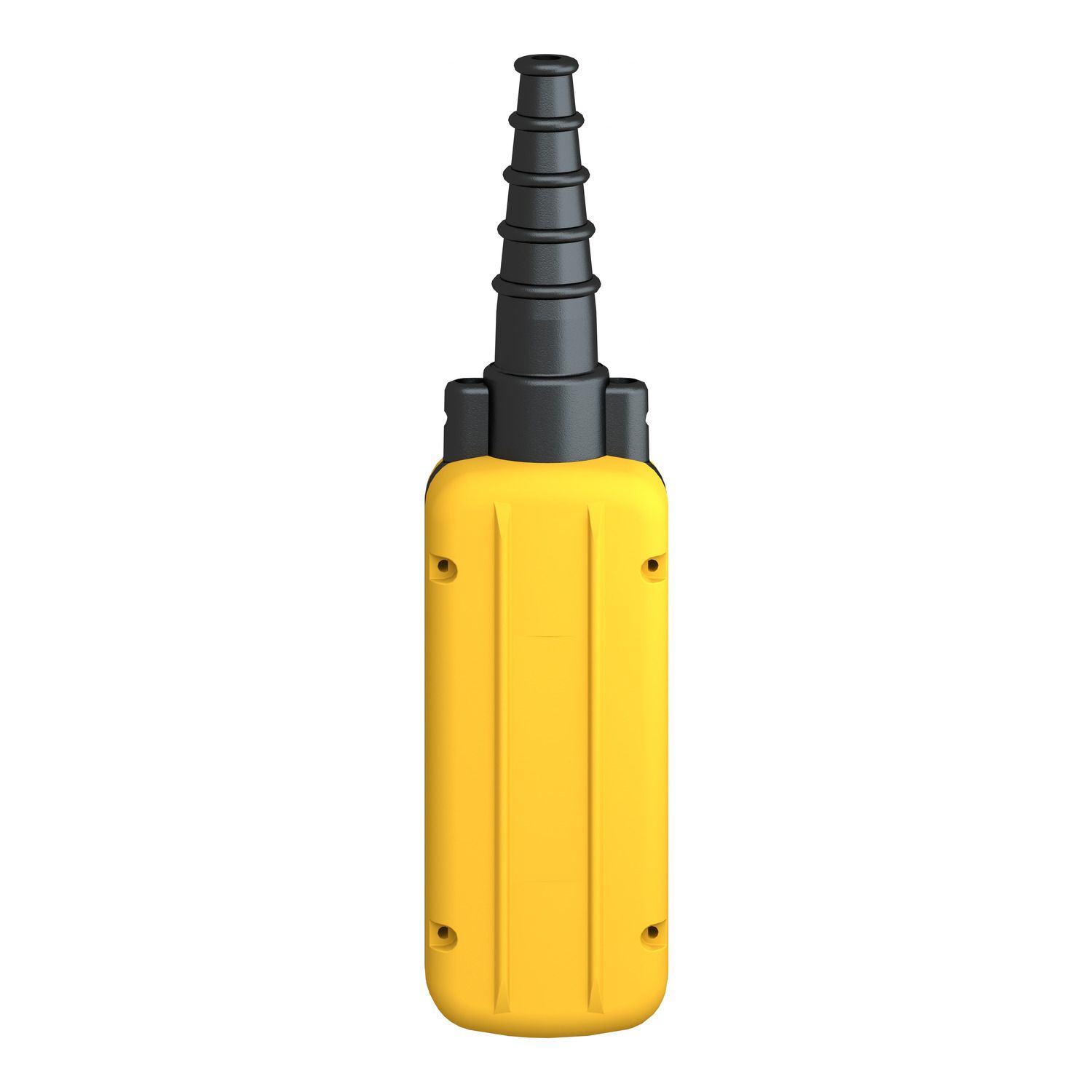 Picture of Pendant control station, Harmony XAC, plastic, yellow, 2 push buttons with 2NO+1NC