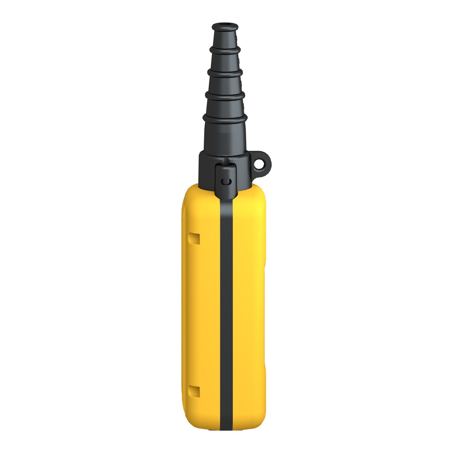 Picture of Pendant control station, Harmony XAC, plastic, yellow, 2 push buttons with 2NO+1NC