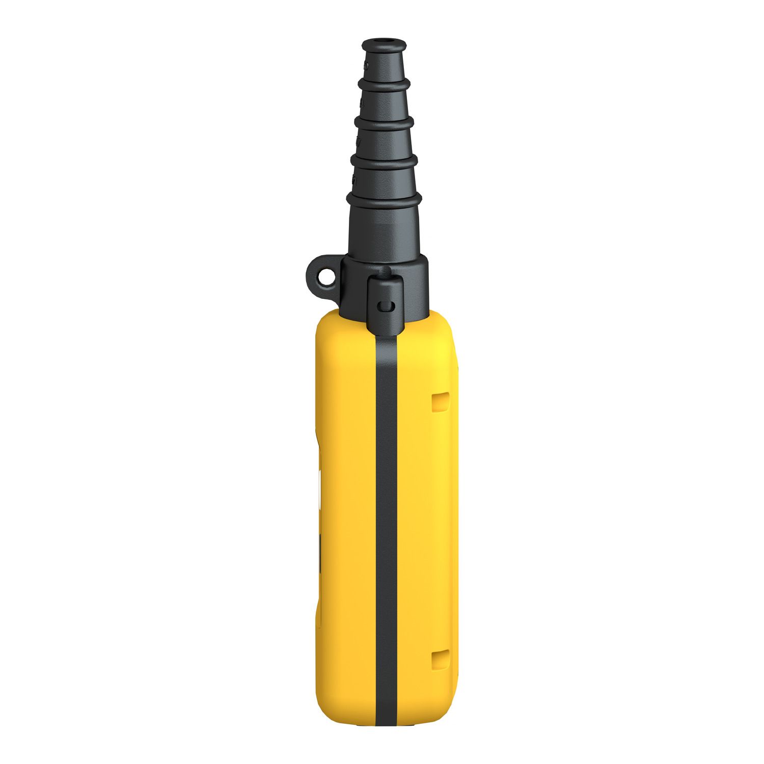 Picture of Pendant control station, Harmony XAC, plastic, yellow, 2 push buttons with 2NO+1NC