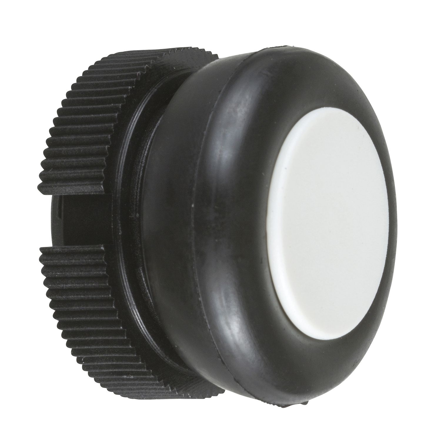Picture of Head for push button, Harmony XAC, plastic, white, booted, spring return