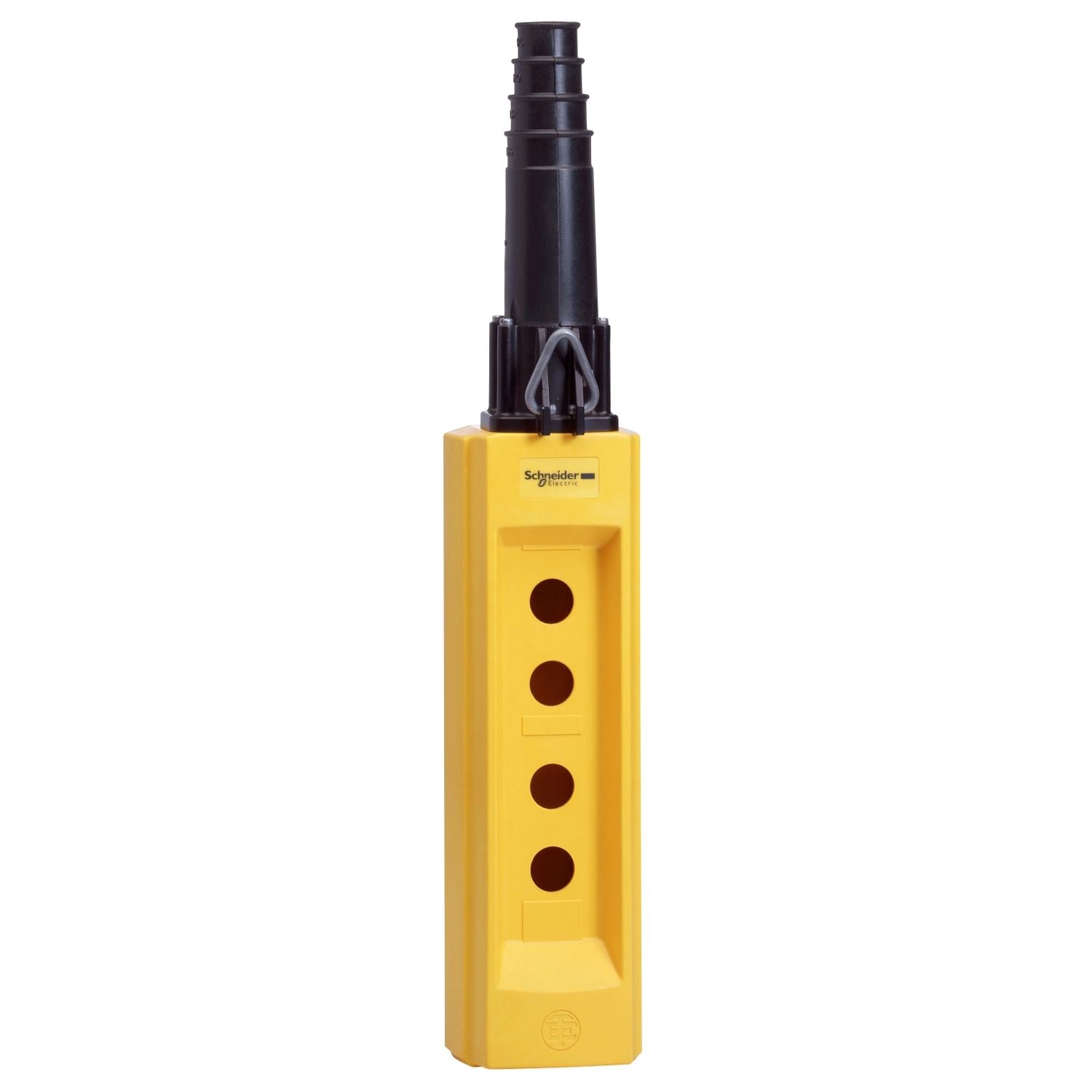 Picture of Pendant plast yellow 4 hole 10 22mm
