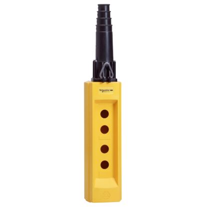 Picture of Pendant plast yellow 4 hole 10 22mm