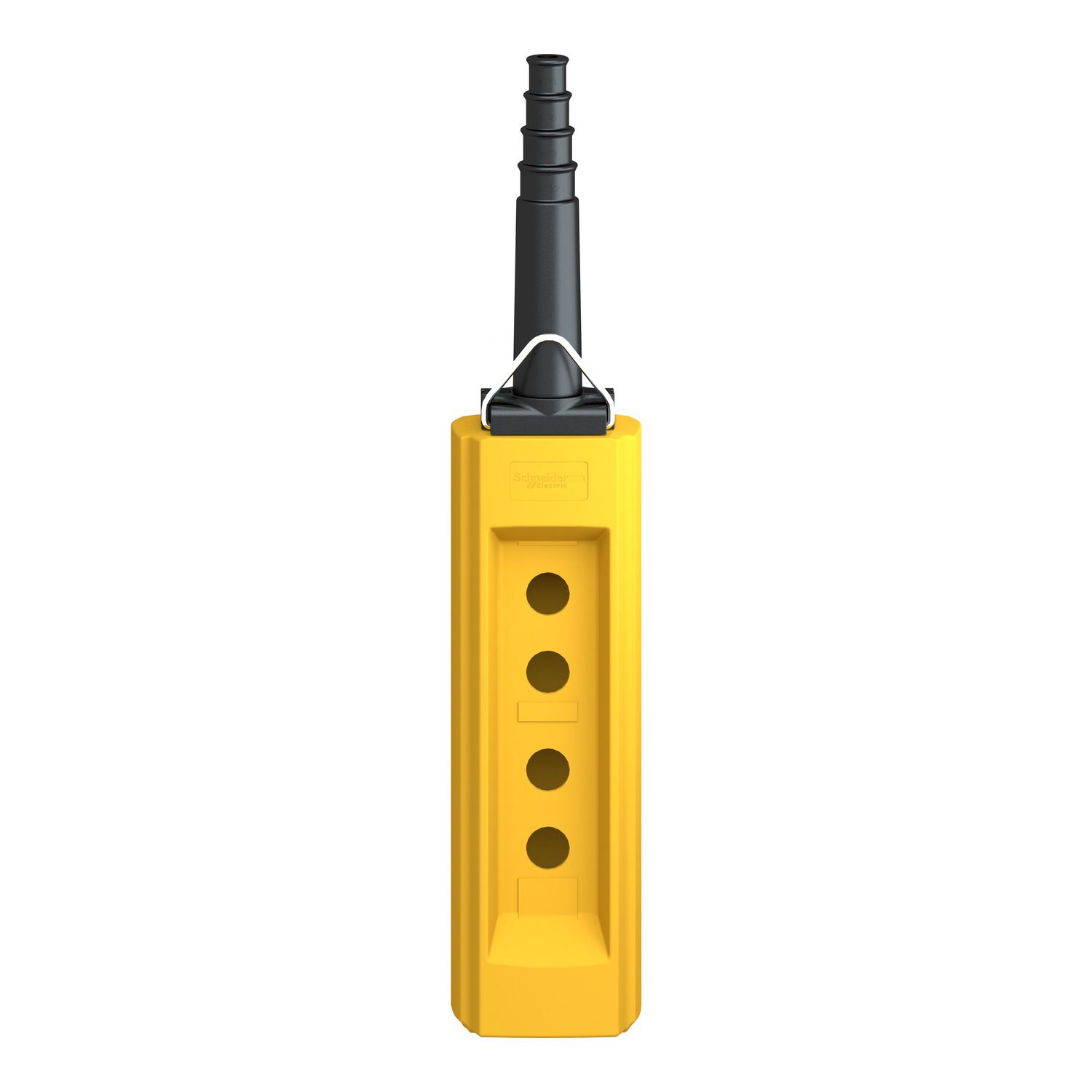 Picture of Pendant plast yellow 4 hole 10 22mm