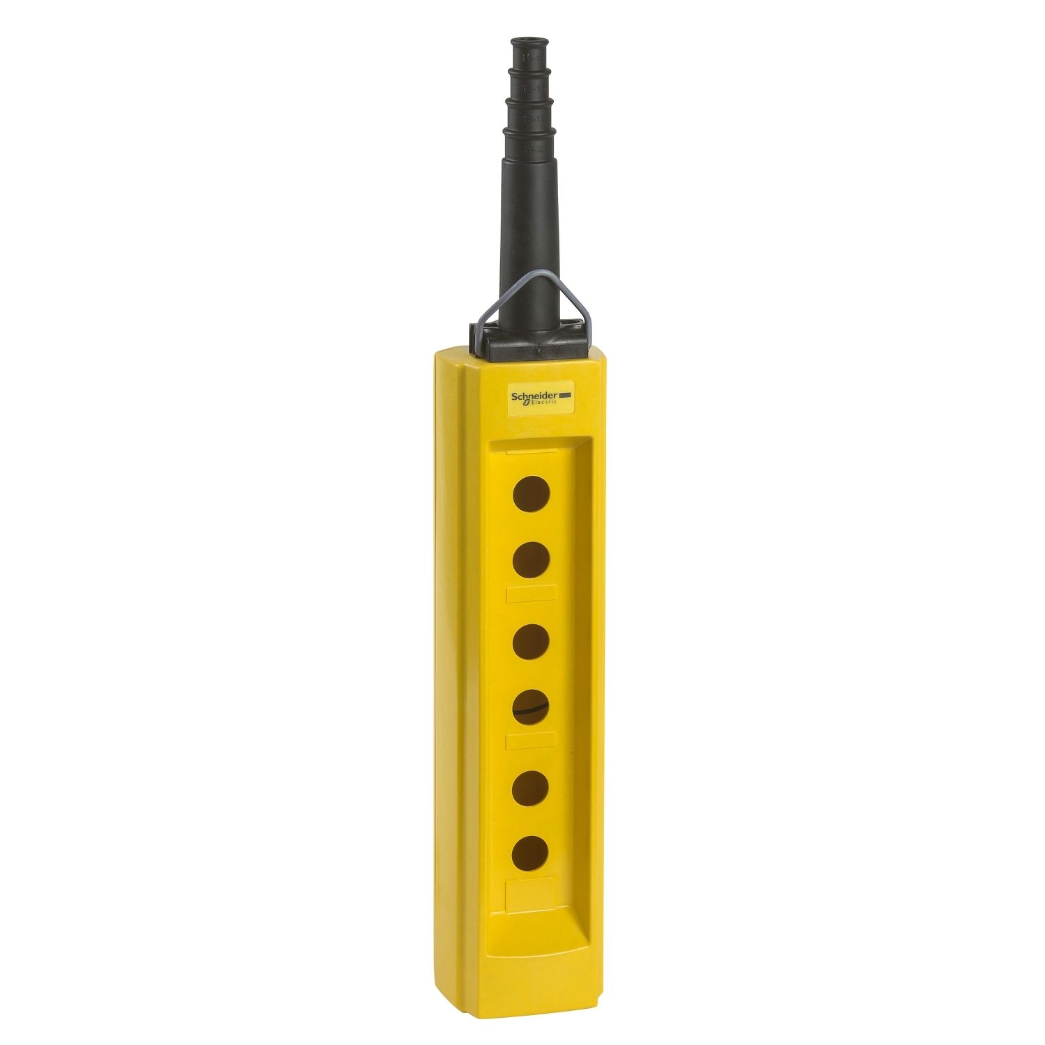 Picture of Pendant plast yellow 6 hole 10 22mm