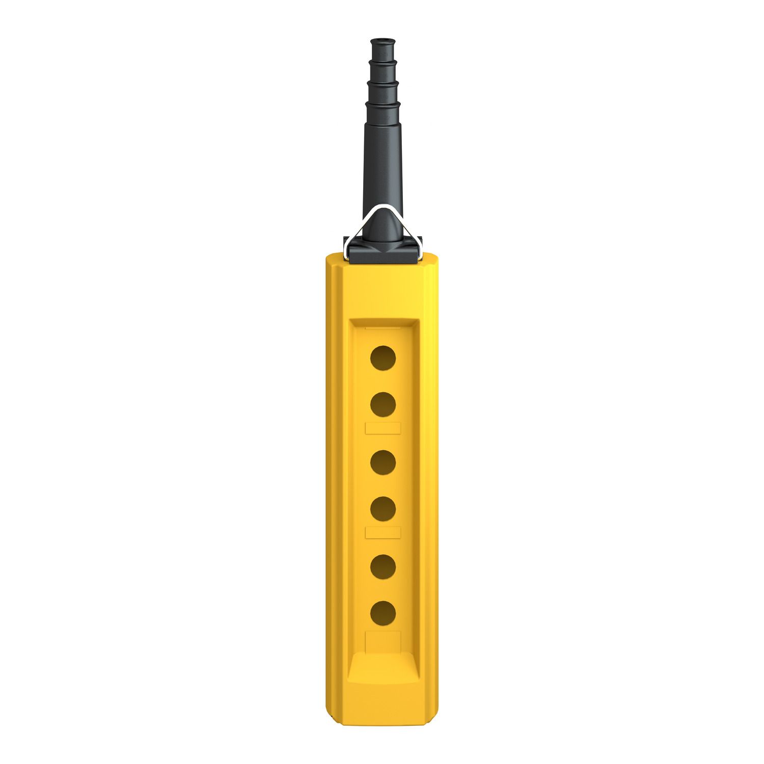 Picture of Pendant plast yellow 6 hole 10 22mm