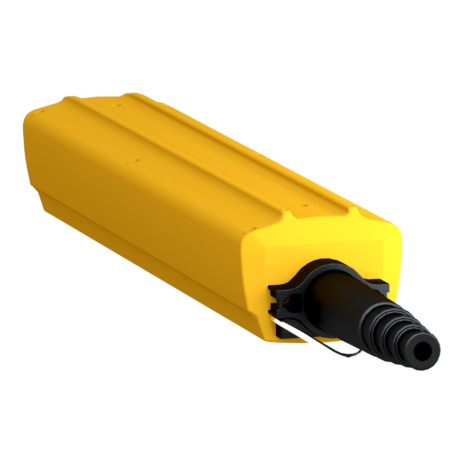 Picture of Pendant plast yellow 8 hole 10 22mm