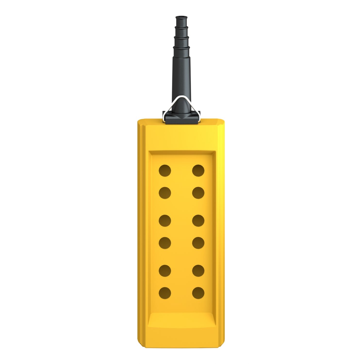 Picture of Pendant plast yellow 12 hole 10 22mm