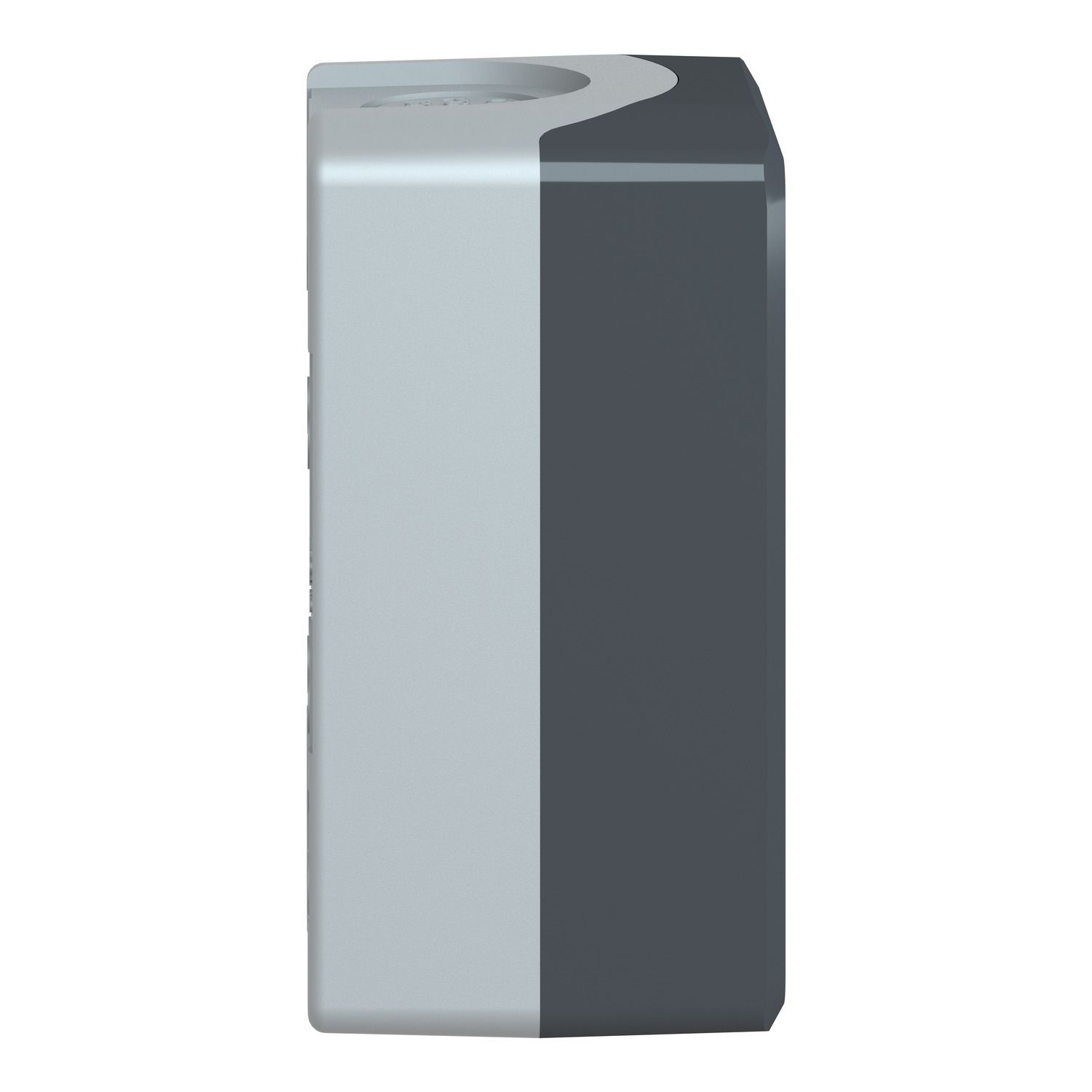 Picture of Empty enclosure, Harmony XALD XALK, plastic, dark grey lid, for push button 22mm, 2 cut outs