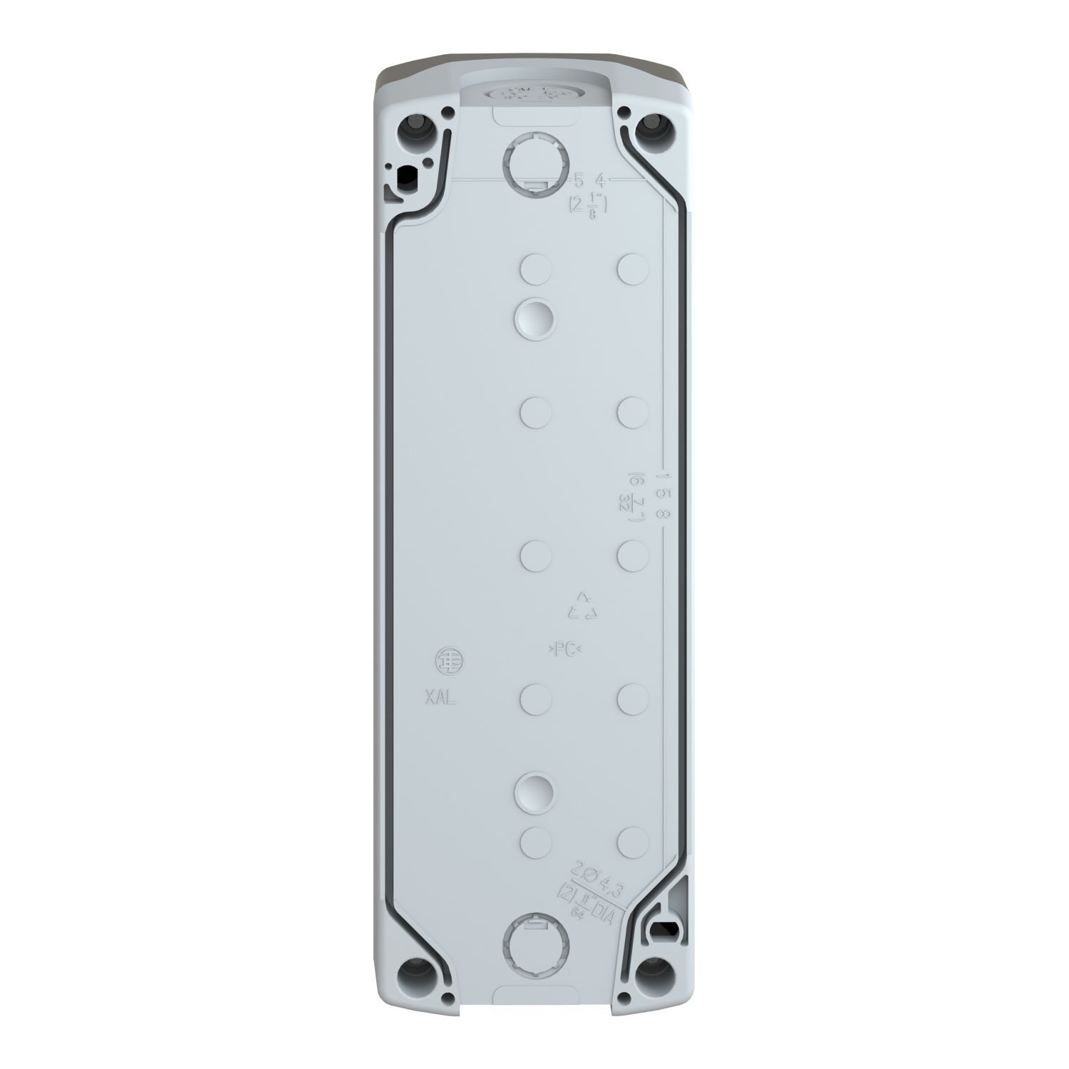 Picture of Empty control station, Harmony XALD, dark grey, 5 cut outs, 22mm