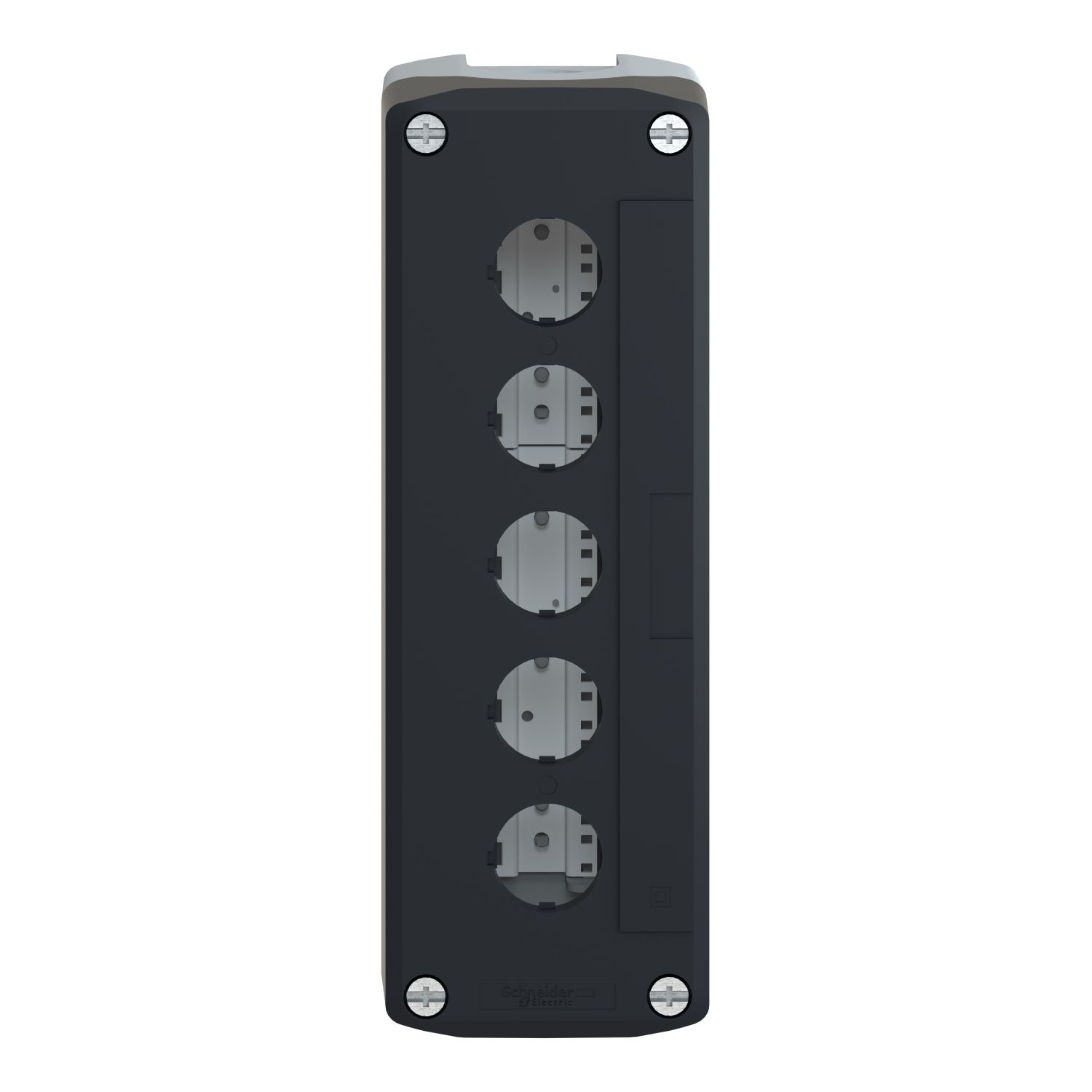 Picture of Empty control station, Harmony XALD, dark grey, 5 cut outs, 22mm