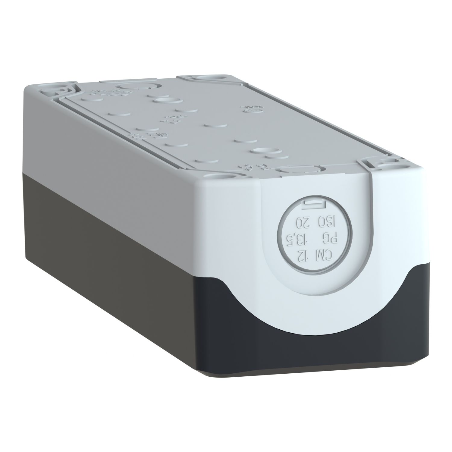 Picture of Empty control station, Harmony XALD, dark grey, 5 cut outs, 22mm