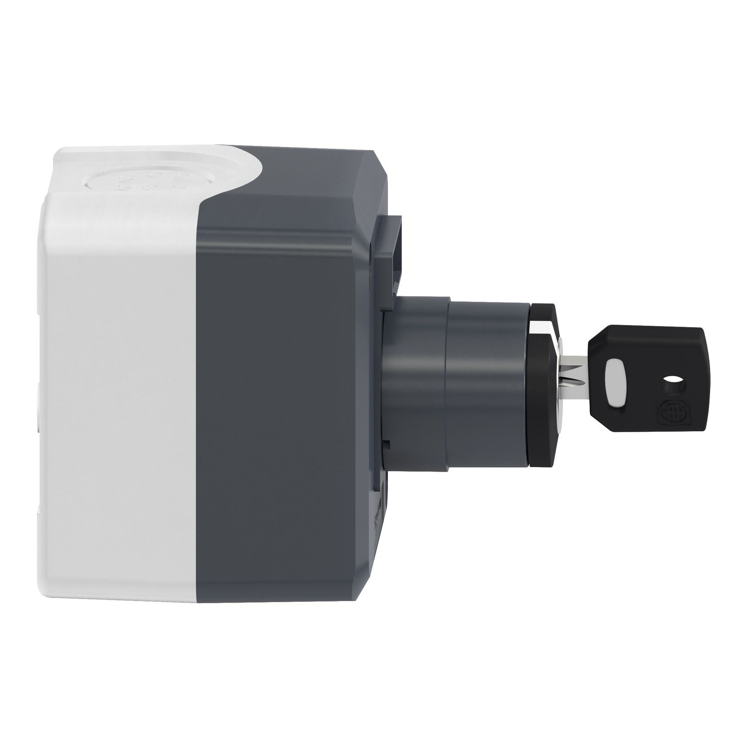 Picture of Control station, Harmony XALD XALK, plastic, dark grey lid, 1 selector key switch 22mm, 1NO