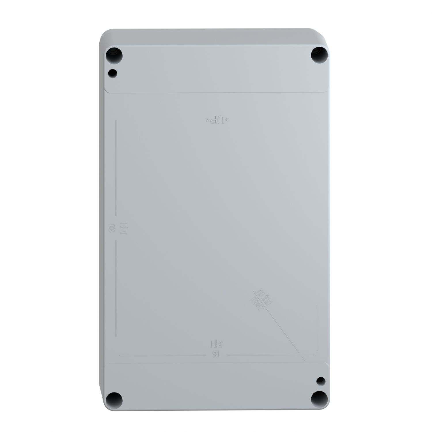 Picture of Empty control station without hinges, Harmony XAP, XB2 SL, plastic, grey, undrilled, 151x241x87mm