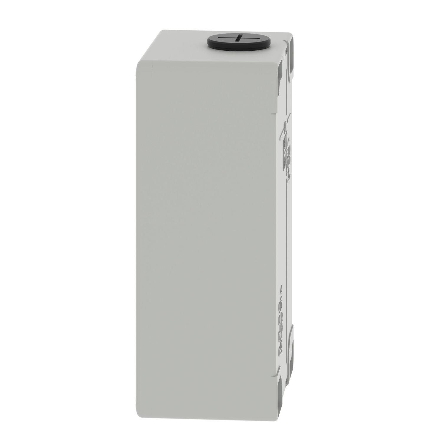 Picture of Die cast empty control station, Harmony XAP, XB2 SL, zinc alloy, grey, M20, undrilled, 80x130x51,5mm, UL cULus