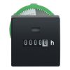 Picture of Hour counter, Harmony XB5, plastic, 22mm, mechanical 5 digit display, 120V AC