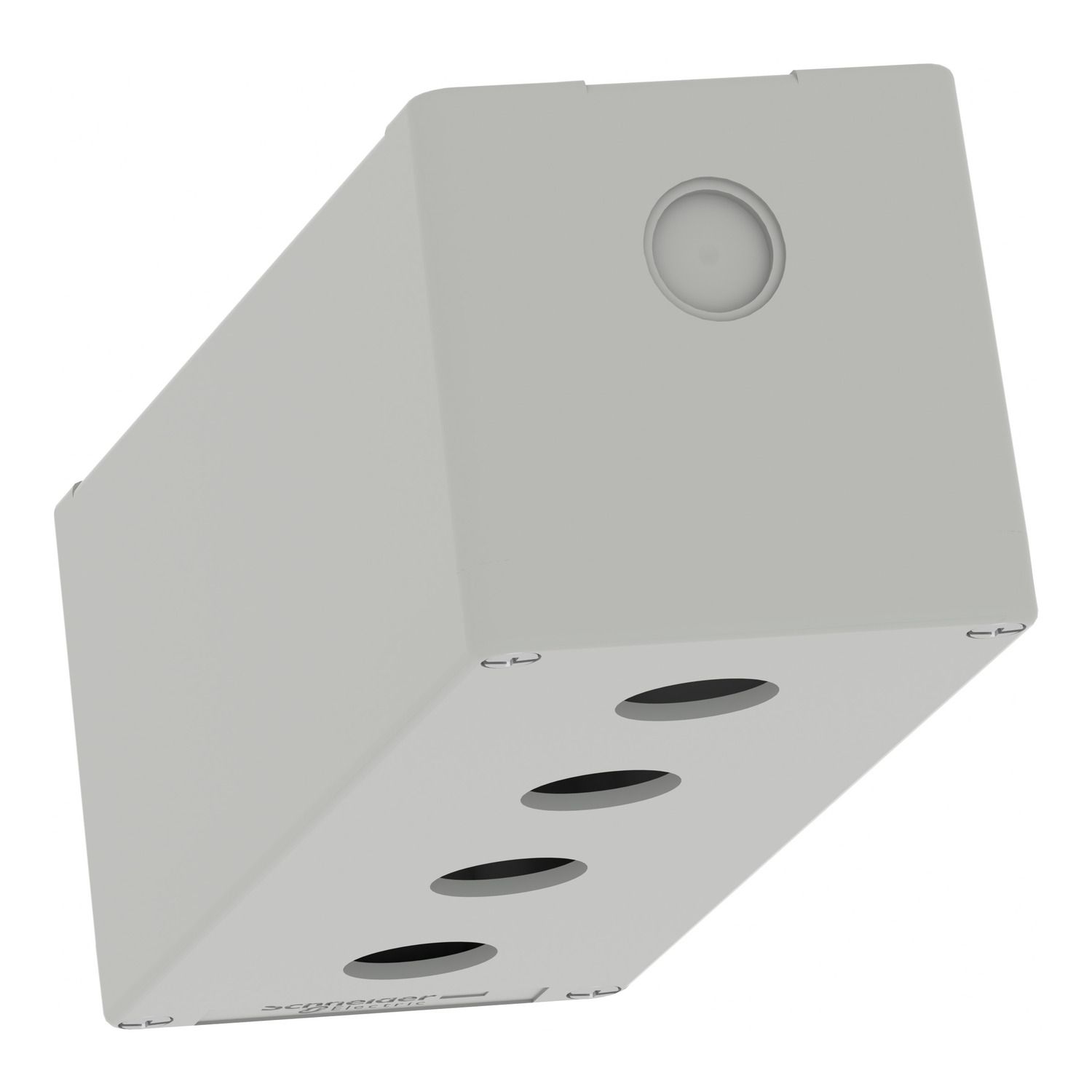 Picture of Die cast empty control station, Harmony XAP, XB2 SL, zinc alloy, grey, M25, 4 cut outs 22mm, 80x220x77mm