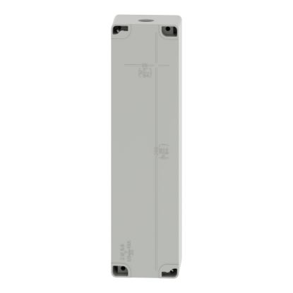 Picture of Die cast empty control station, Harmony XAP, XB2 SL, aluminium, grey, M32, 10 cut outs 22mm, 85x310x77mm