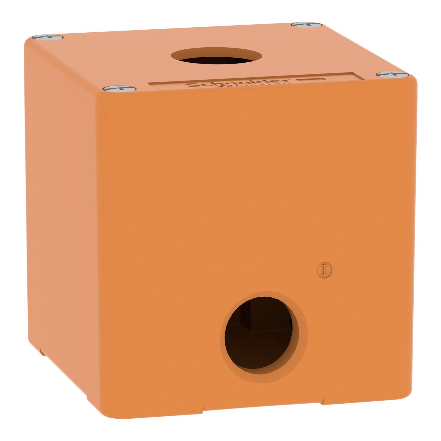 Picture of Empty control station, Harmony XAP, XB2 SL, zinc alloy, orange, M20, 1 cut out 22mm, 80x80x77mm, UL cULus