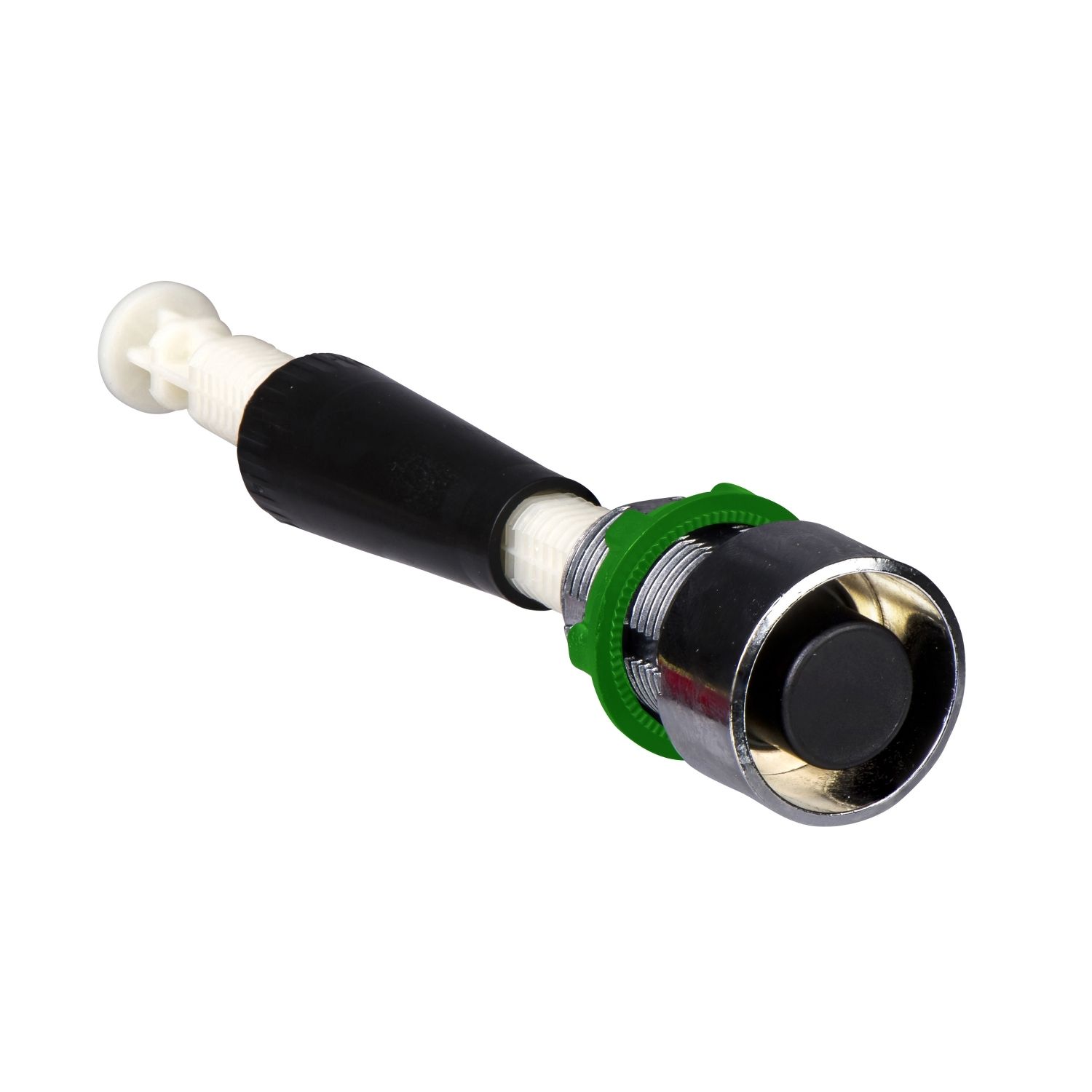 Picture of Manual overload reset push button, Harmony XB4, black flush, 22mm, for 130...257 mm actuation distance