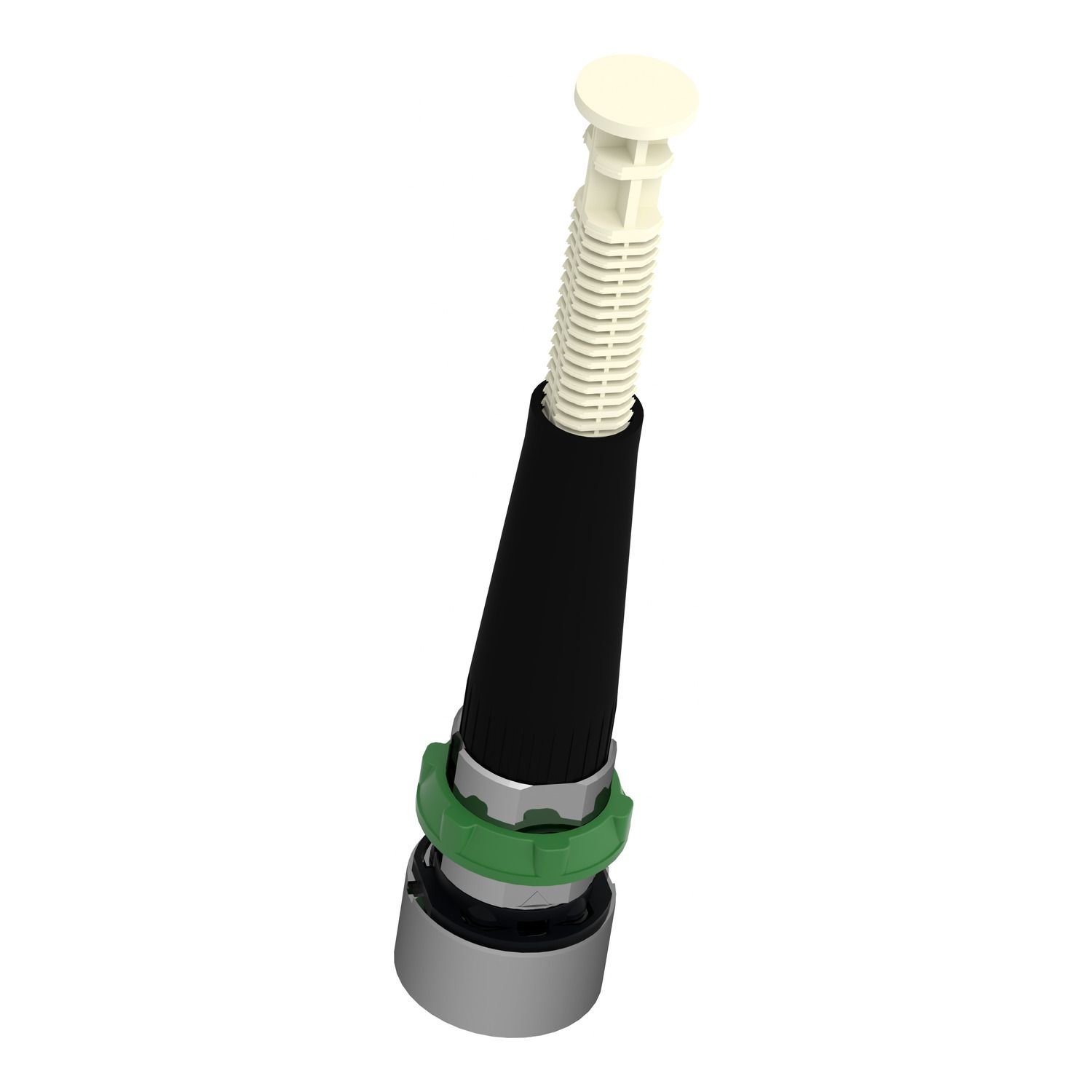 Picture of Manual overload reset push button, Harmony XB4, metal, flush, red, 22mm, 30...130mm actuation distance, unmarked