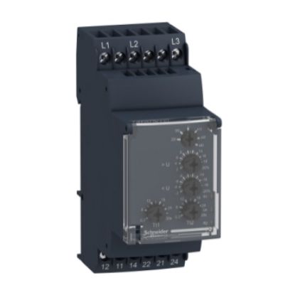 Picture of Harmony Control Relays, Modular 3 phaseVoltage control relay, 5A, 2CO, 220…480V AC