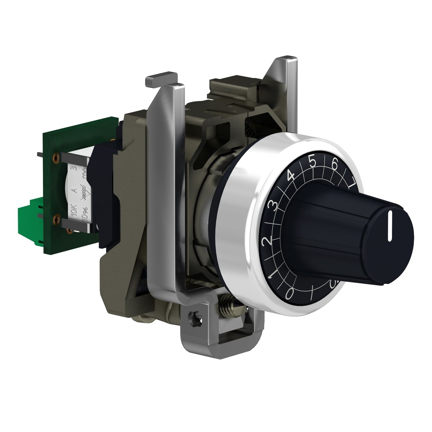 Picture of Complete potentiometer, Harmony XB4, metal, 22mm, 1K