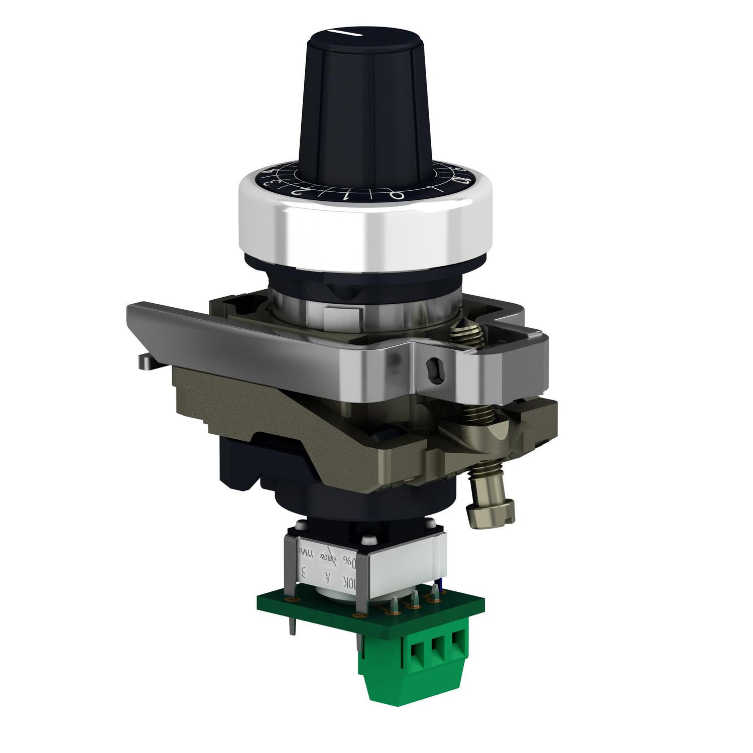 Picture of Complete potentiometer, Harmony XB4, metal, 22mm, 1K