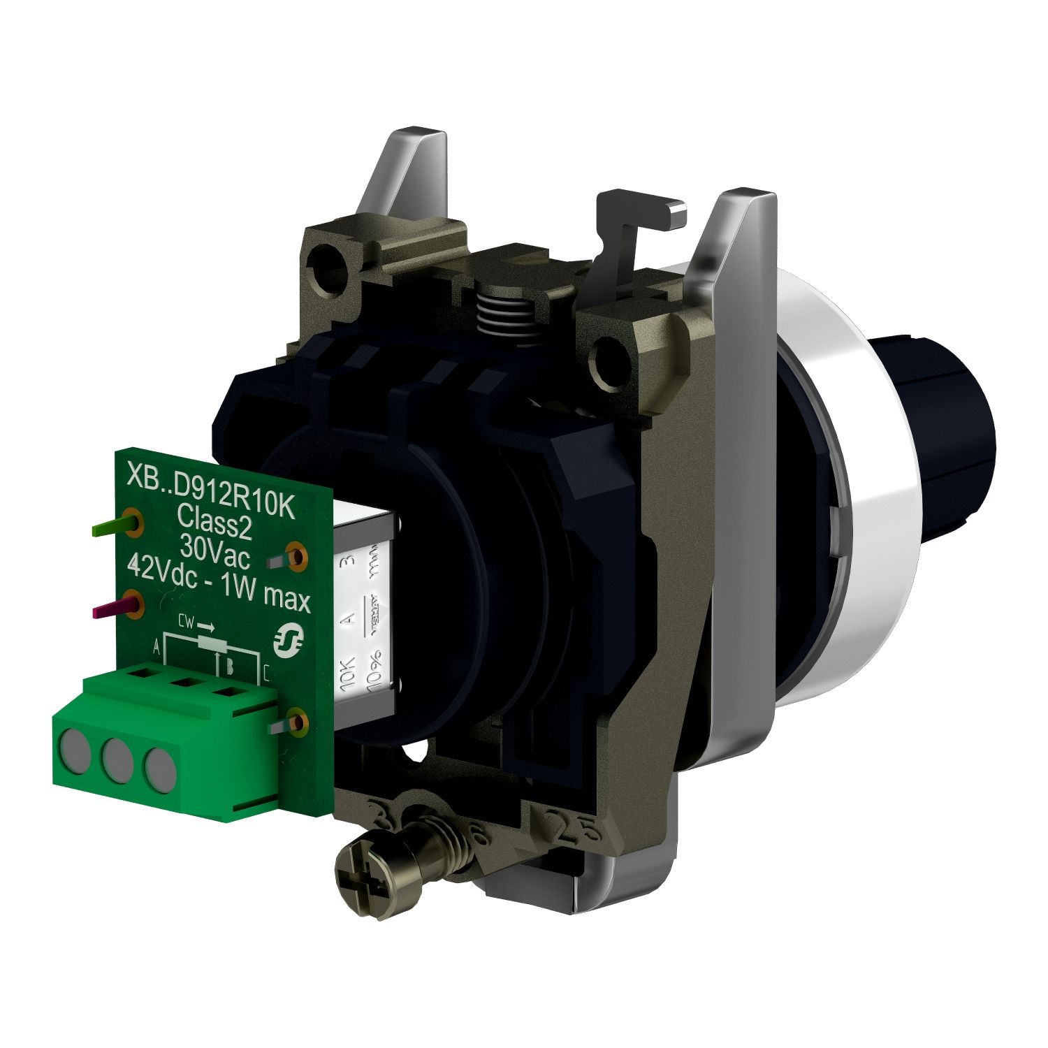 Picture of Complete potentiometer, Harmony XB4, metal, 22mm, 470K