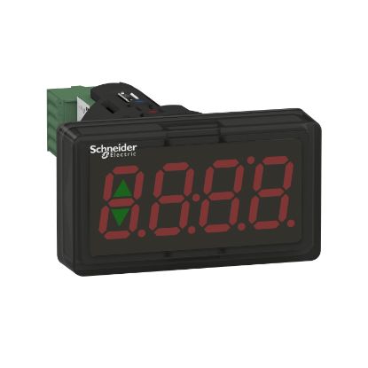 Picture of Display module, Harmony XB5, Digital panel meter, plastic, black, 22mm, 4 digit red LED display, 4...20mA input