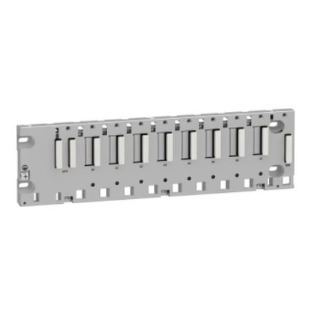 Picture of Backplane, Modicon X80, 8 slots, panel, mounting plate or DIN rail mounting