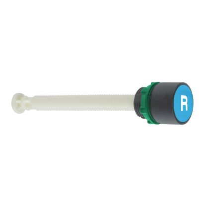 Picture of Pushs button reset for 17...120mm actuation distance, Harmony XB5, plastic, flush, blue, 22mm, marked R