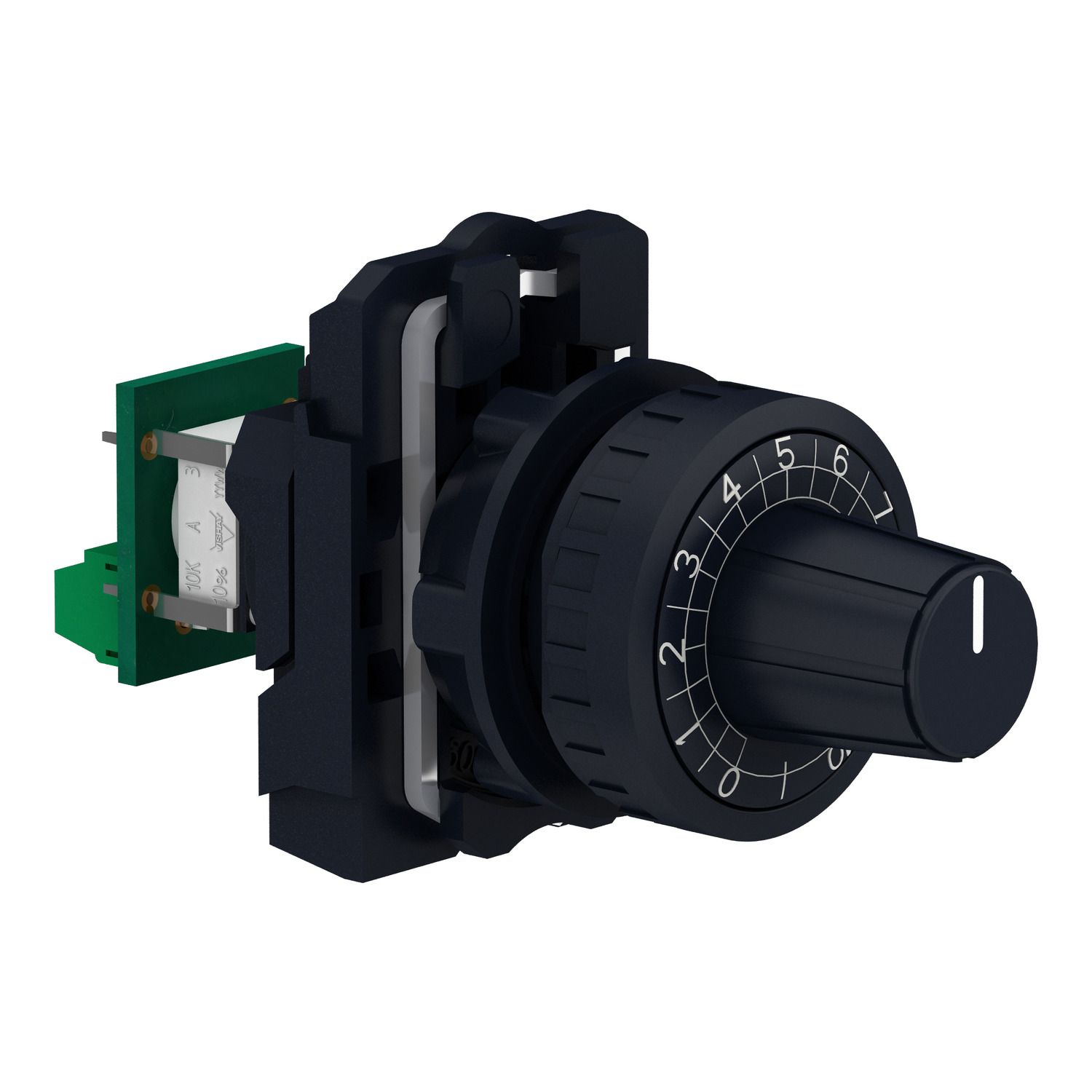 Picture of Complete potentiometer, Harmony XB5, plastic, 22mm, 10K