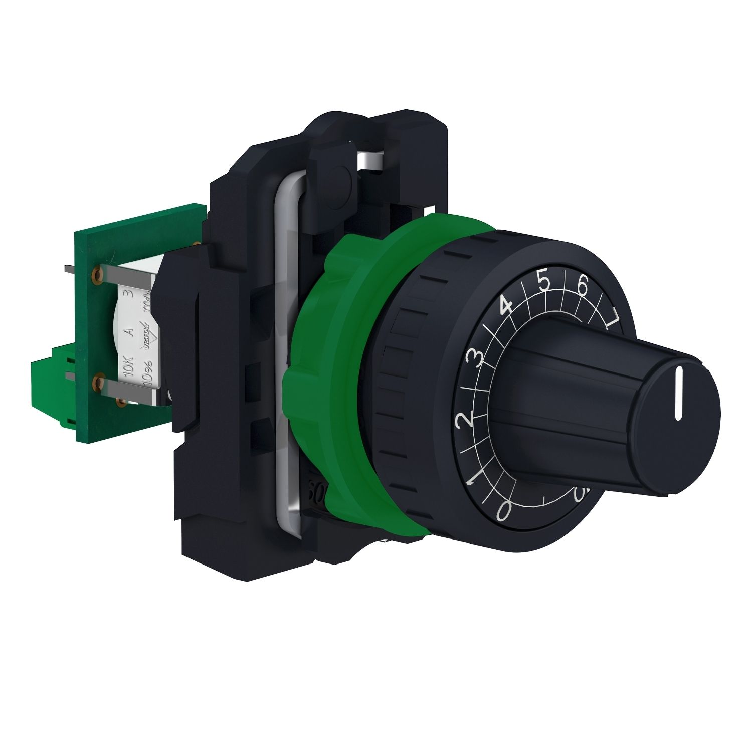 Picture of Complete potentiometer, Harmony XB5, plastic, 22mm, 4K7