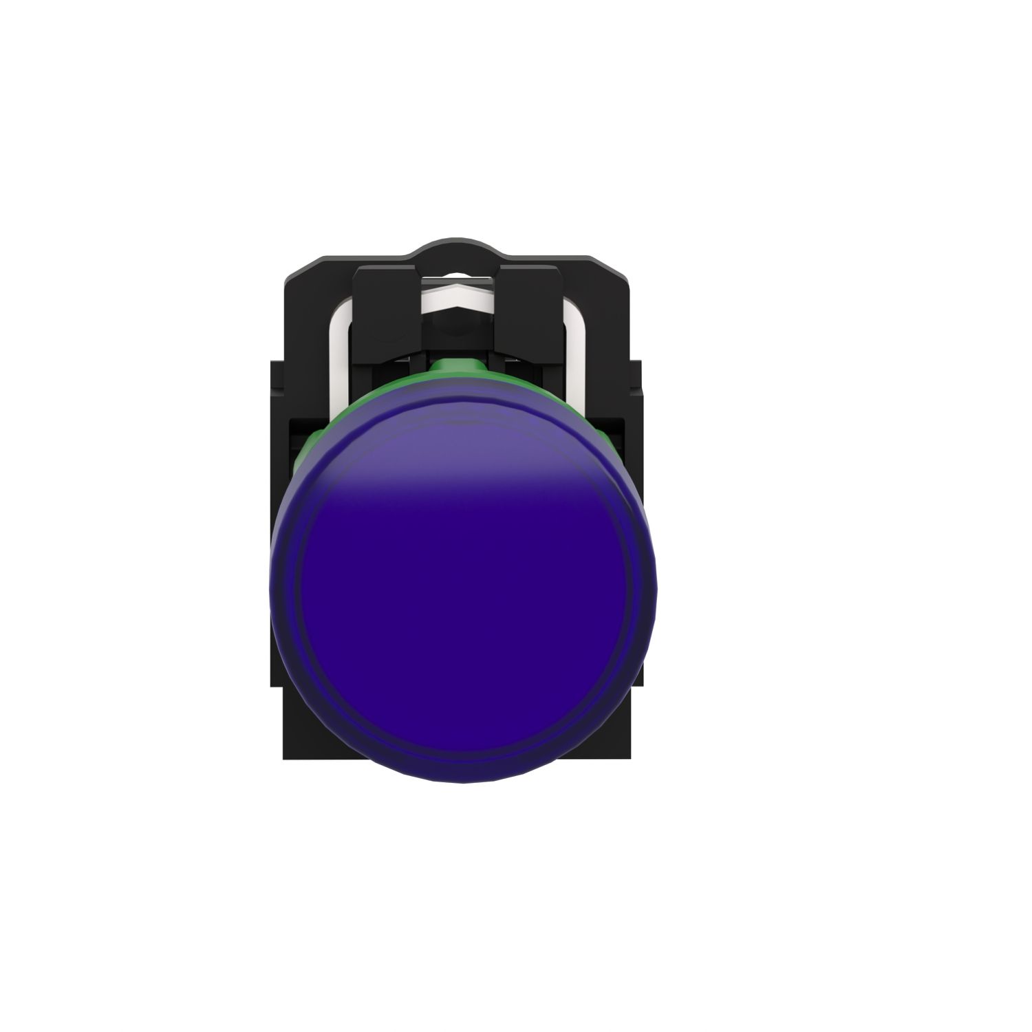 Picture of Pilot light, Harmony XB5, grey plastic, blue, 22mm, universal LED, plain lens, 24V AC DC