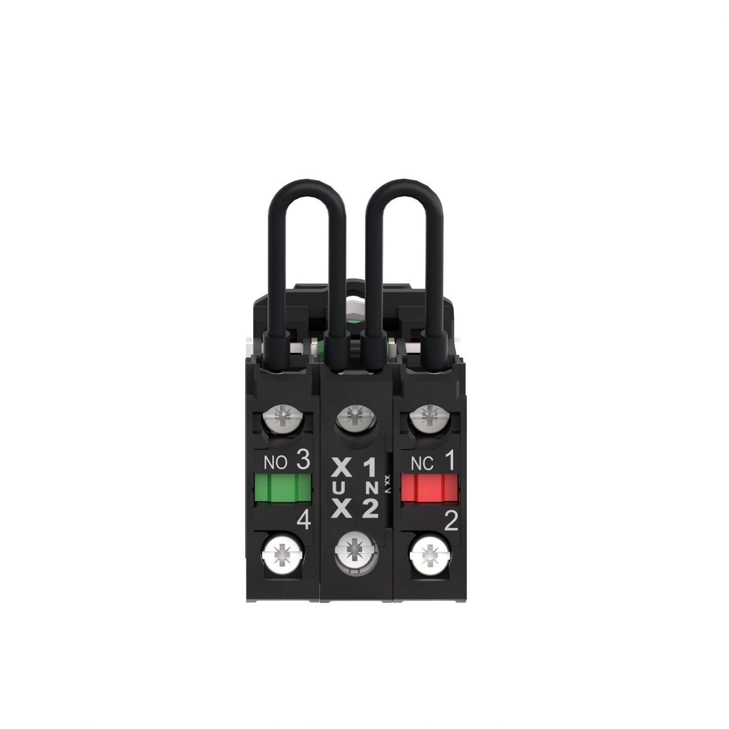 Picture of Push to test pilot light, Harmony XB5, universal LED,  red, plastic, 22mm, 110...120V