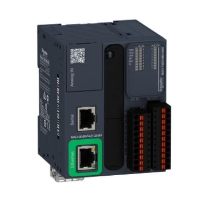 Picture of Modicon M221, Logic controller, 16 IO relay Ethernet spring
