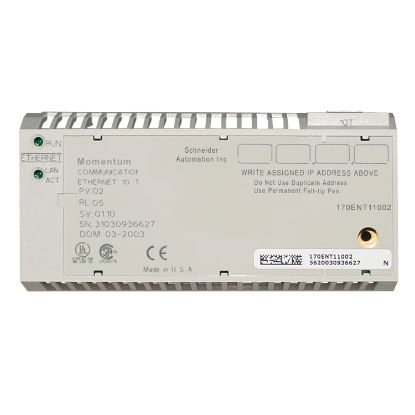 Picture of Modicon Momentum - Ethernet communication adaptor - 10/100 Mbit/s