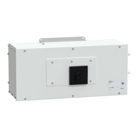 Picture of End feed unit, Canalis KSA400, aluminium, 400A, left mounting, for line protection, polarity 3L+N+PE, white RAL9001