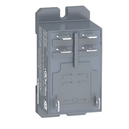Picture of power relay, Harmony electromechanical relays, DIN rail or panel mount relay, 30A, 2NO, 24V DC
