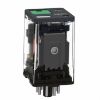 Picture of Harmony Electromechanical Relays, Universal plug in relay, 10A, 3CO, with LED, lockable test button, 120V AC